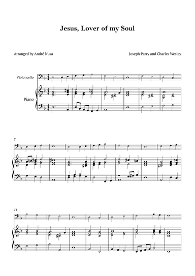 Jesus, Lover of my Soul (arr. André Nusa)