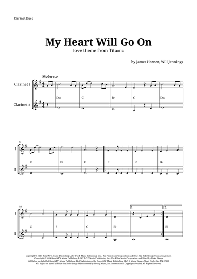 My Heart Will Go On (love Theme From 'titanic') (arr. Langanho)
