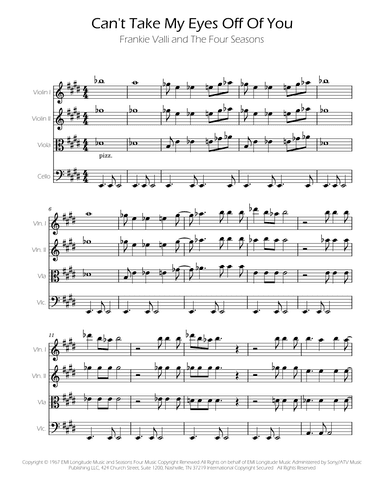Can't Take My Eyes Off Of You (arr. Ygor Nunes)
