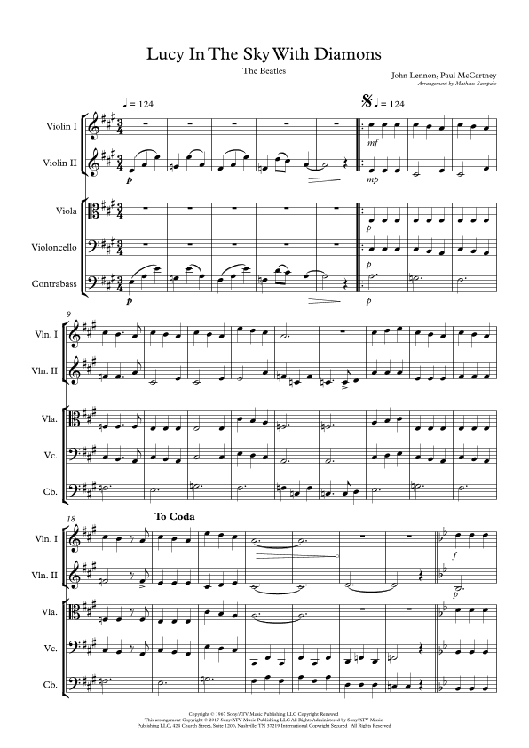 Lucy In The Sky With Diamonds (arr. Matheus Sampaio)