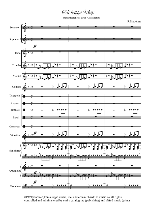 Oh Happy Day (arr. Ester Alessandrini)