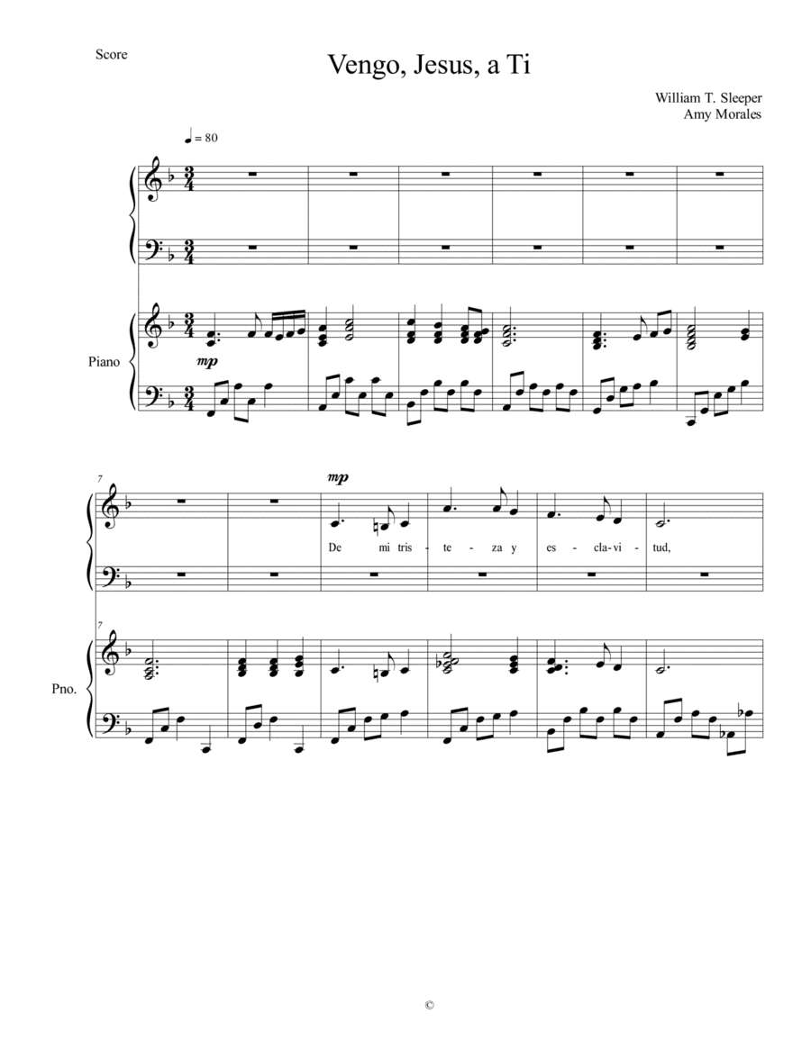 Jesus, I Come (Spanish) SAB (arr. Amy Morales)