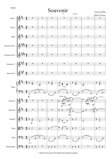 Souvenir (arr. Julien Caron)