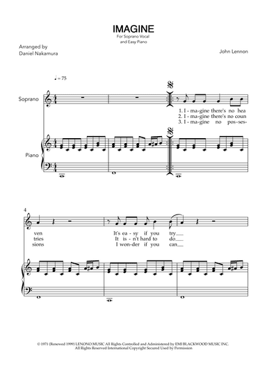 Imagine (arr. Daniel Nakamura)