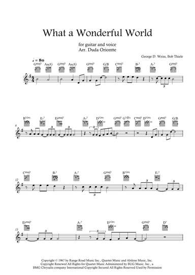 What A Wonderful World (arr. Duda Oriontte)