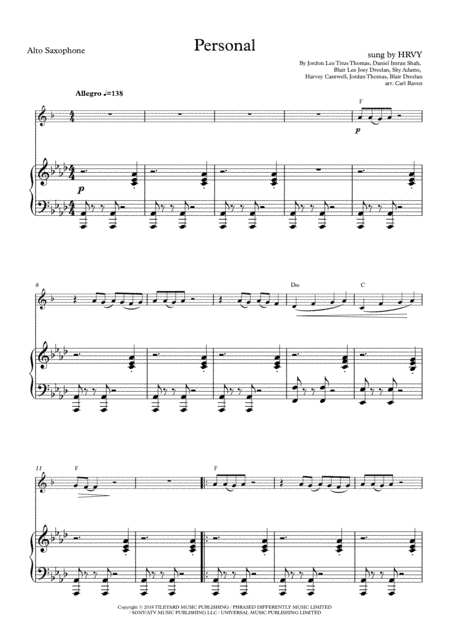 Personal (arr. Carl Raven)