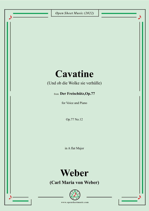 Weber-Cavatine(Und ob die Wolke sie verhülle) (arr. OSM Press)