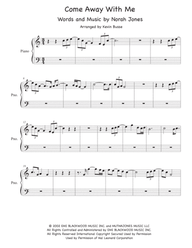 Come Away With Me (arr. Kevin Busse)