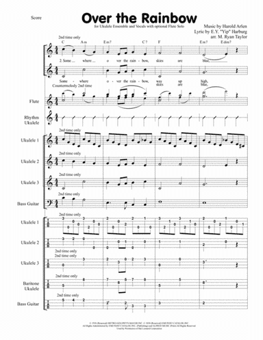 Over The Rainbow (from The Wizard Of Oz) (arr. M. Ryan Taylor)