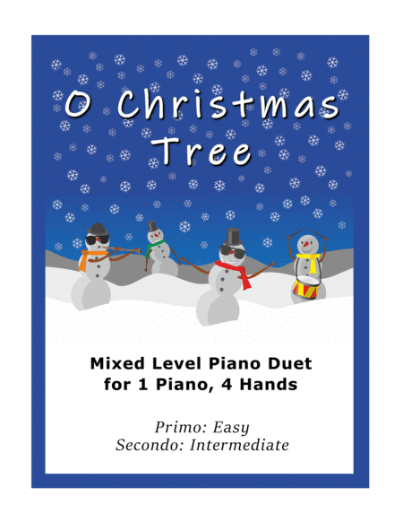 O Christmas Tree (Easy Piano Duet; 1 Piano, 4-Hands) (arr. Sharon Wilson)