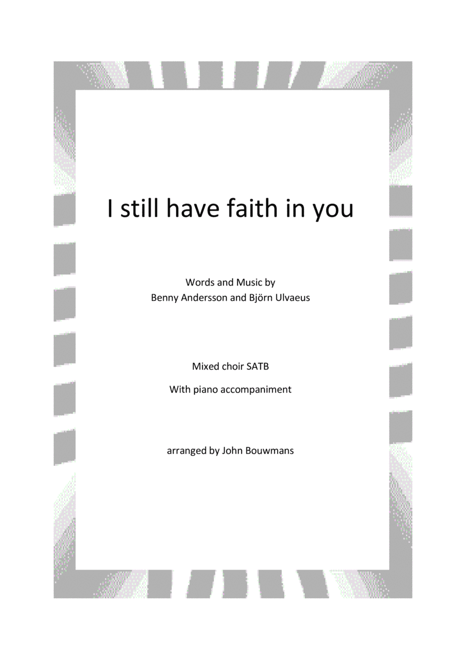 I Still Have Faith In You (arr. John Bouwmans)
