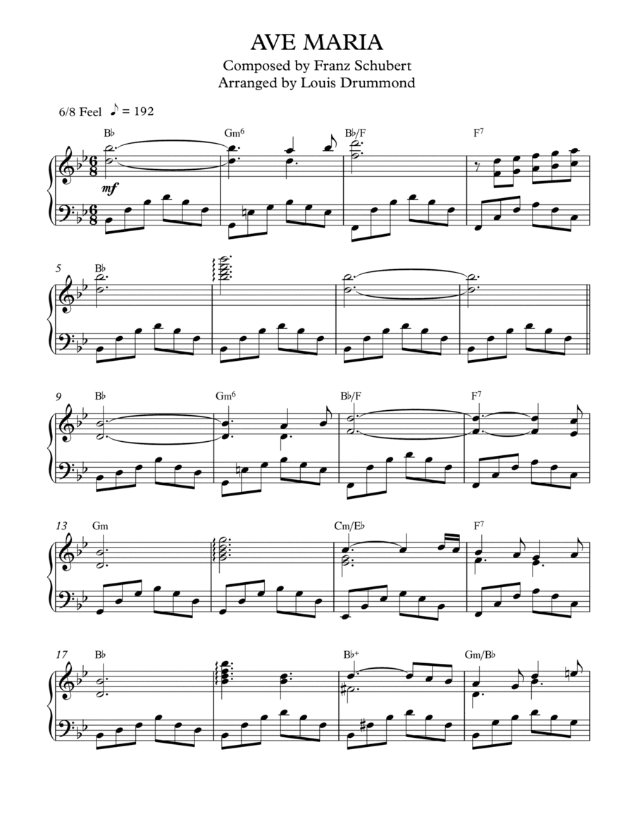 Ave Maria (arr. Louis Drummond)