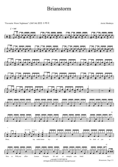Brianstorm (arr. COPYDRUM)