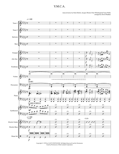 Y.m.c.a. (arr. David Maddux)