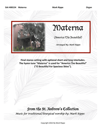 Materna (America The Beautiful) (arr. Mark Rippe)