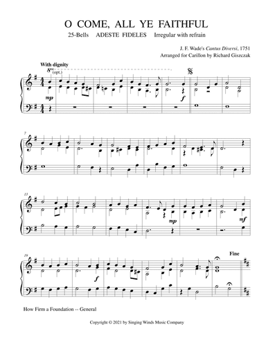 25B. O Come, All Ye Faithful (ADESTE FIDELES) (arr. Richard Giszczak)