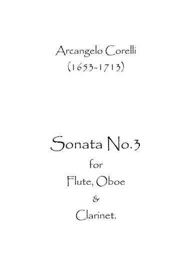 Sonata No.3 (arr. Spence Bundy)