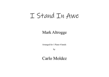 I Stand In Awe (arr. Carlo Moldez)