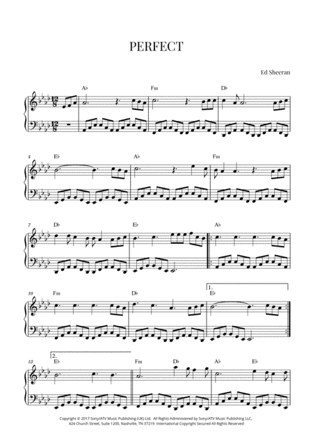Perfect (arr. Cadenza Editions)