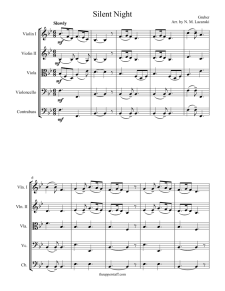 Silent Night (arr. Nick Lacanski)