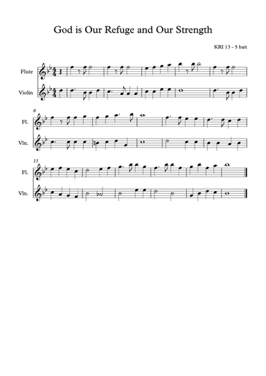 God is Our Refuge and Our Strength (arr. Angie Wiranata)