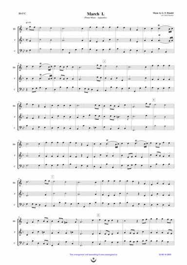 Two Marches (Water Music) (arr. Josef STASTNY)