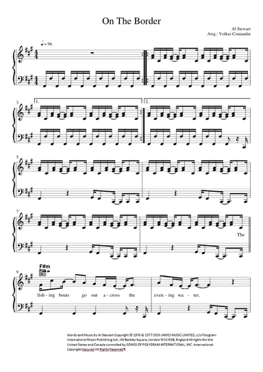 On The Border (arr. Volker Coutandin)