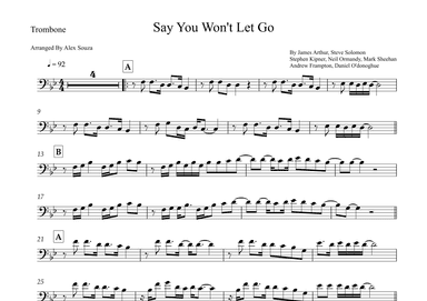 Say You Won't Let Go (arr. Alex Souza)
