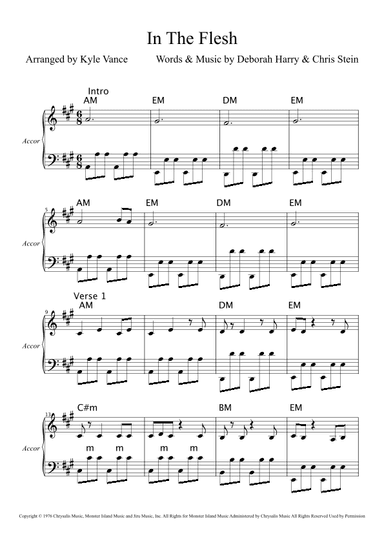 In The Flesh (arr. Kyle Vance)