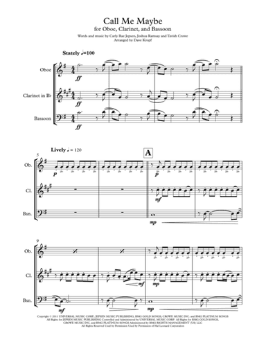 Call Me Maybe (arr. Dave Kropf)