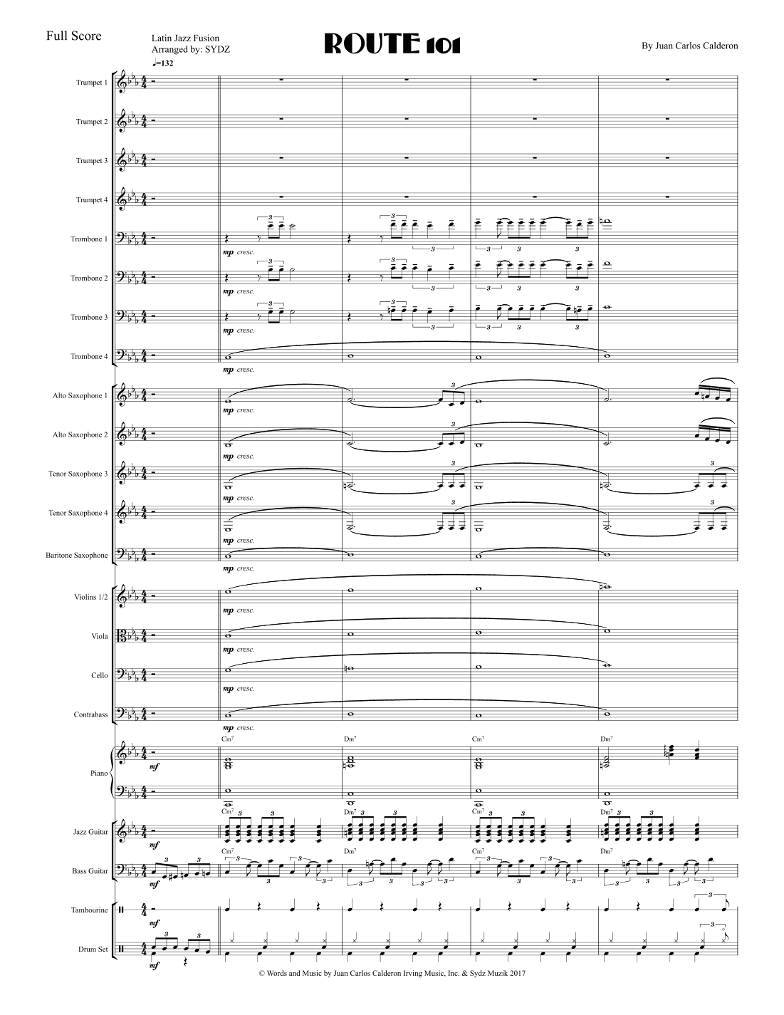Route 101 (arr. Sydney Ray Brown)