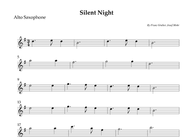 Silent Night (arr. Wesley S. SIlva)