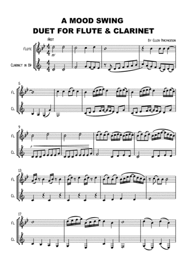 A MOOD SWING DUET FOR FLUTE & CLARINET