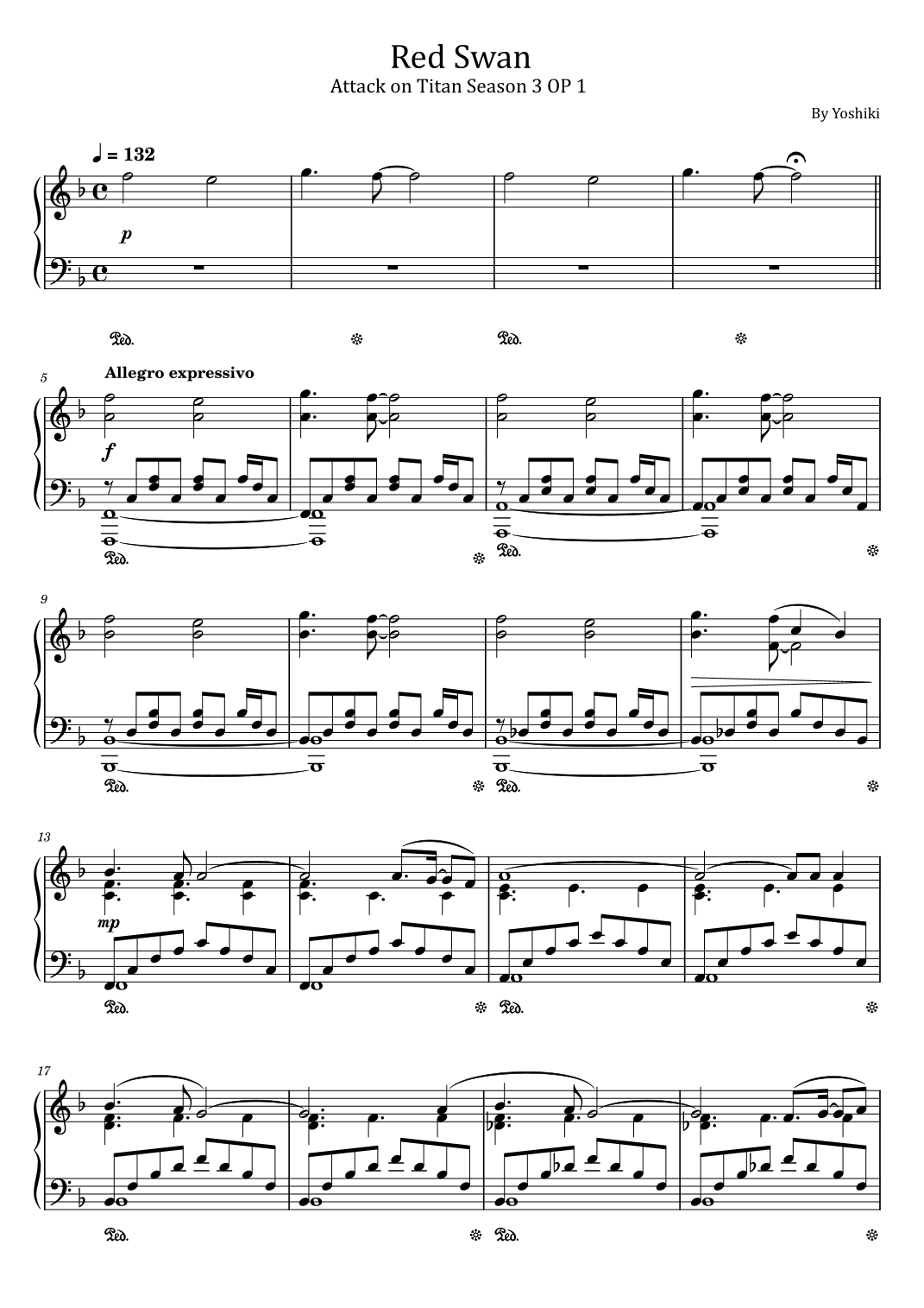 Red Swan (arr. poon)