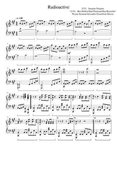 Radioactive (arr. Imagine Dragons)