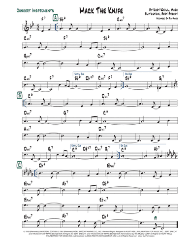 Mack The Knife (arr. Rob Ames)