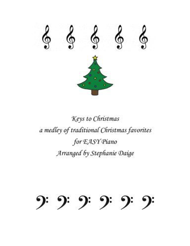 Keys to Christmas Medley for EASY Piano (arr. Stephanie Daige)