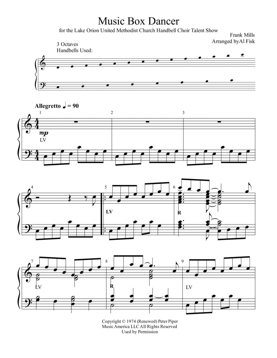 Music Box Dancer (arr. Al Fisk)