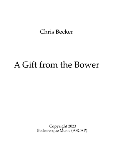 A Gift From The Bower (Revised)