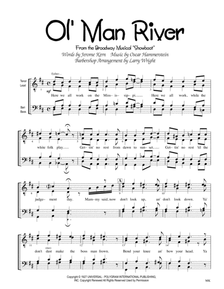 Ol' Man River (arr. Larry Wright)
