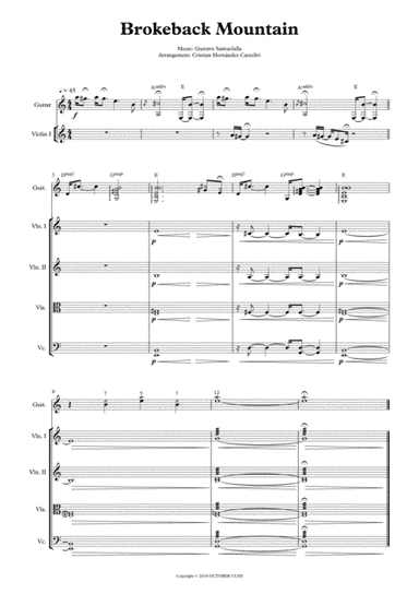 Opening - Brokeback Mountain (arr. Cristian Hernandez Castellvi)