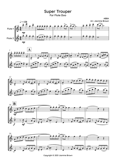 Super Trouper (arr. Jasmine Brown)