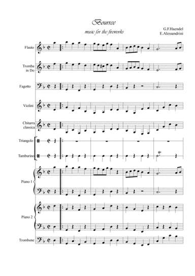 Music for the royal fireworks: Bourree (arr. Ester Alessandrini)