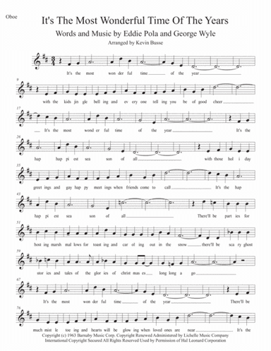 The Most Wonderful Time Of The Year (arr. Kevin Busse)