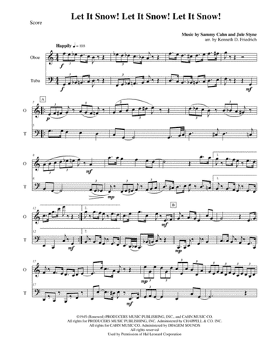 Let It Snow! Let It Snow! Let It Snow! (arr. Kenneth D. Friedrich)