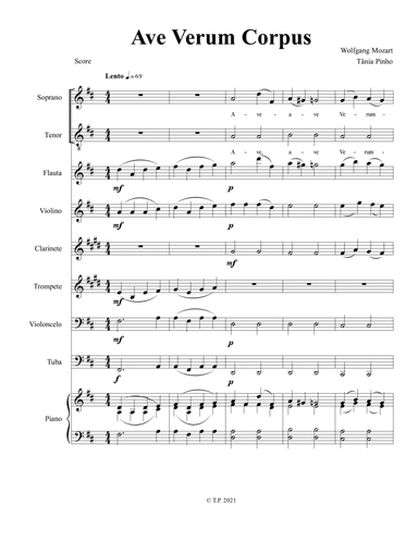 Ave Verum Corpus (arr. Tânia Pinho)