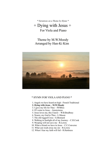 Dying with Jesus (For Viola and Piano) (arr. Han-Ki Kim)