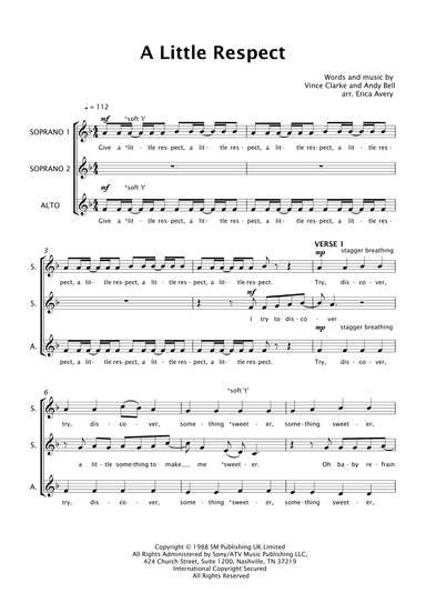 A Little Respect (arr. Arranged by Erica Avery)