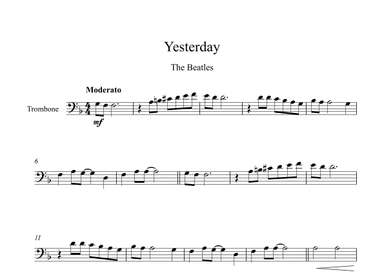 Yesterday (arr. Digital Book Music)
