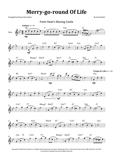 Merry-go-round Of Life (arr. Glauco Fernandes)